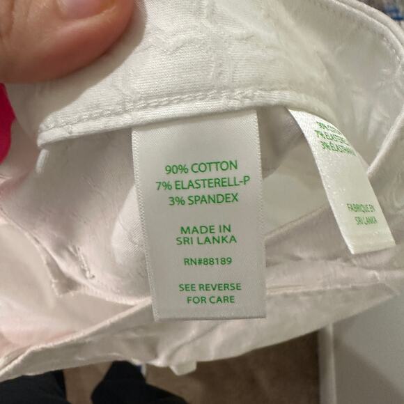 12 Lilly Pulitzer Resort White Kelly Skinny Ankle Pant NWT - Picture 4 of 4